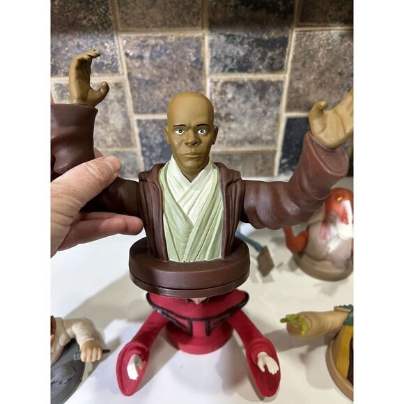 Vintage Star Wars Phantom Menace Cup Toppers 1999 KFC Taco Bell Pizza Hut LOT OF - Picture 5 of 9